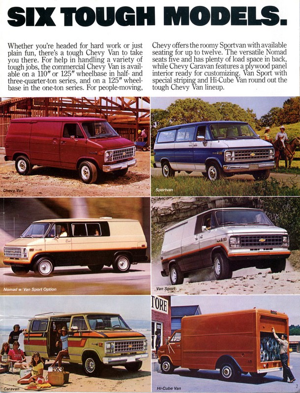 1980 Chevrolet Vans Brochure Page 9